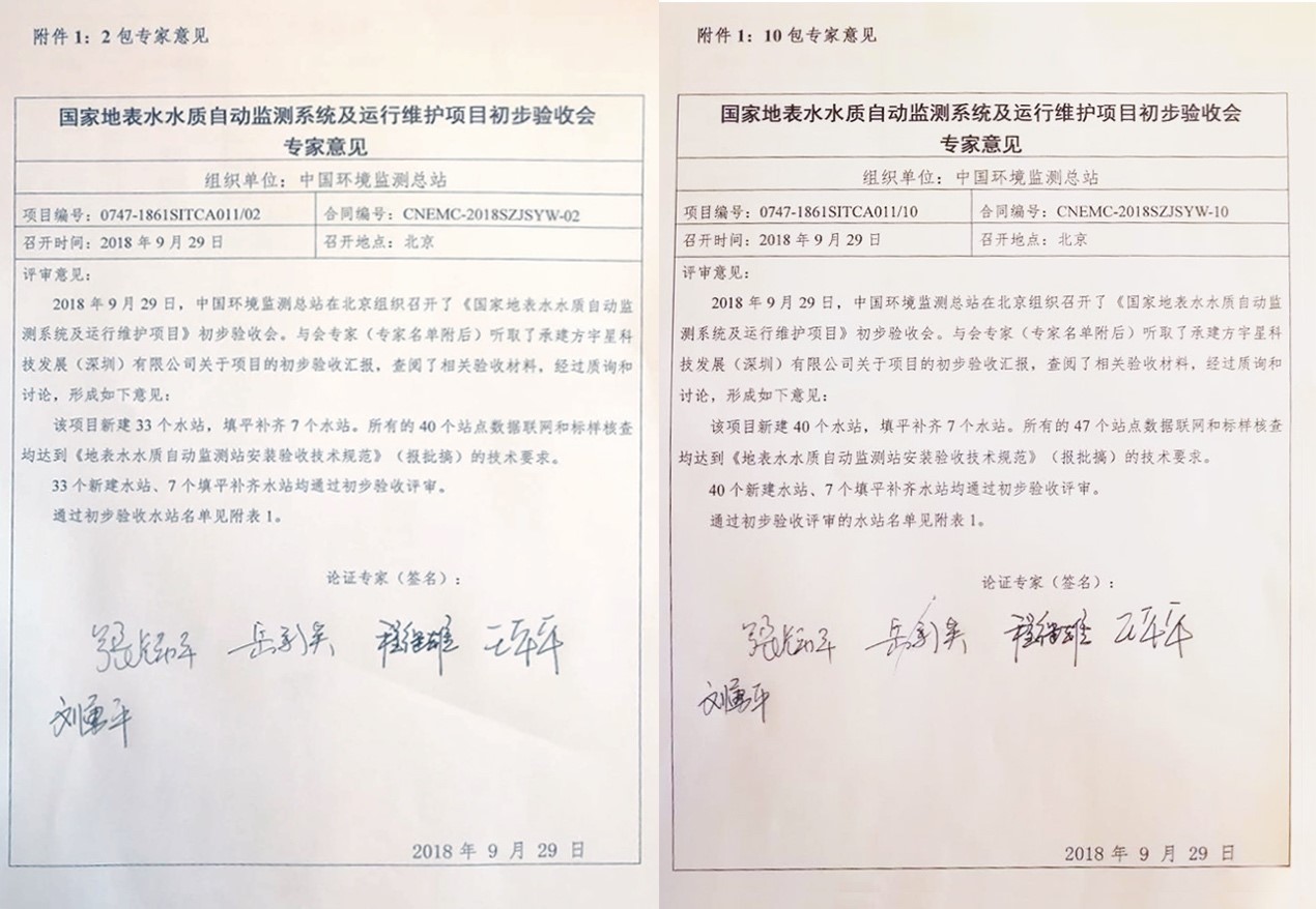 “高標準、嚴要求”—好博環(huán)境全資子公司宇星科技順利通過國家水站項目初驗